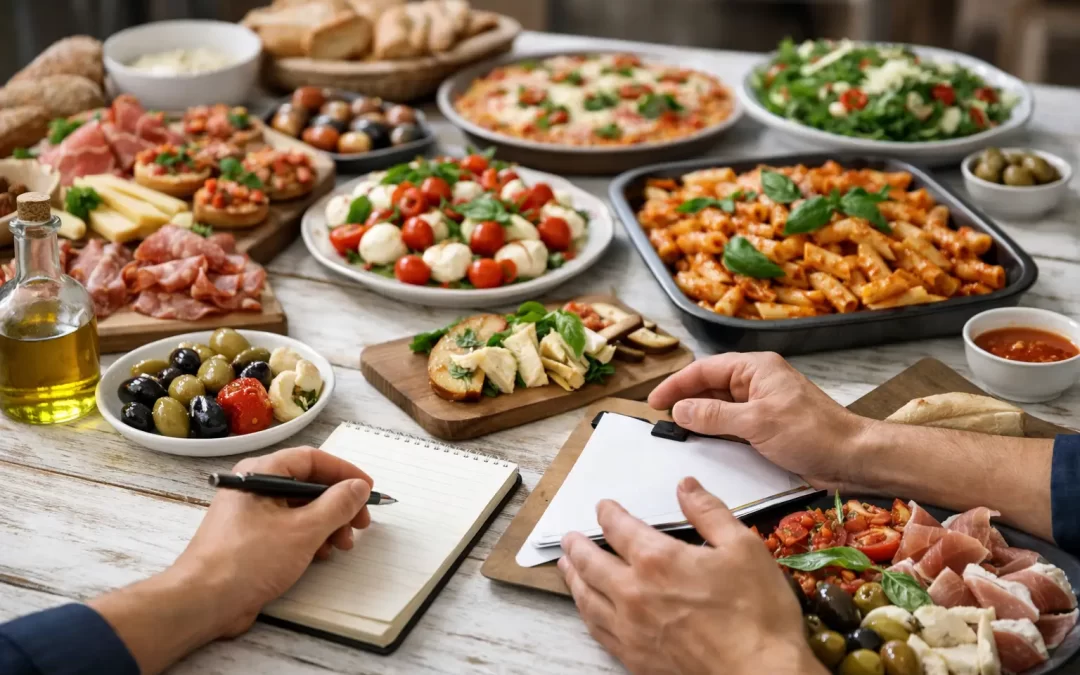 Zo stel je een italian catering menu samen